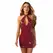 Obsessive Redya Dress Red - Glossy Adjustable Lace-Up Design L/XL