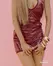 Obsessive Redya Dress Red - Glossy Adjustable Lace-Up Design L/XL