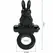 Pretty Love BI-210245 Intimate Ring with Rabbit Design, 10 Modes, Black
