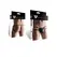 Andrasa Wetlook Men's Briefs Black with Decorative Metal Accent