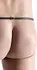 Andrasa Wetlook Men's Briefs Black with Decorative Metal Accent