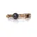 Sportsheets The Damsel Breathable Ball Gag with Quilted Strap Gold Accents