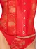 Cottelli Lingerie crveni korzet sa otvorenim korpama i prefinjenim čipkastim detaljima L