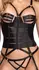 Cottelli Lingerie Strappy crni set sa korsetom 80B/M sa zlatnim detaljima
