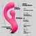Crushious Pleaser Pink intimni stimulator sa rotirajućom stimulacijom 17.7cm
