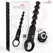 Moressa Ronie Black Remote-Controlled Anal Bead System - Silicone, 7 Modes