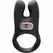 Fun Factory NOS crni - dvo-motorni intimni prsten, fleksibilni silikon, USB-C