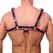 Red Leather premium kožni harness L/XL sa podesivim crnim i roze kaiševima