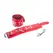 Red Leather premium kožne lisice crvene, podesive od 21 do 32 cm, širine 6 cm