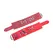 Red Leather premium kožne lisice crvene, podesive od 21 do 32 cm, širine 6 cm