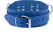 Red Leather Ultra Blue Adjustable Leather Collar 38-52 cm