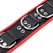 Red Leather kožna ogrlica sa 3 prstena u obliku slova D podesiva crveno crna 46 cm
