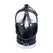 Red Leather Full Head Mask Black Adjustable Straps European Made