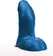 Buri XL Blue Curved Model PVC Intimate Machine with Suction Base 27cm