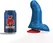 Buri S Curved intimni dildo sa vakuumskim postoljem 14 cm plavi PVC