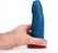 Fuck & Fist Magni S intimna mašina plava 14 cm, fleksibilni PVC sa vakuum postoljem