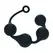 Levelz Silicone XL Waterdrop Beads 50mm Black, anatomski dizajn
