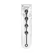 Levelz Waterdrop silikonske intimne kuglice L 40mm crne
