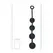Levelz silikonske intimne kuglice za trening XL 50mm crne ergonomski dizajn