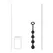 LEVELZ Waterdrop silikonske intimne kuglice S 20mm crne fleksibilnog dizajna