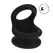 LEVELZ Wide Double O Silicone Dual-Loop Ring M Black - Enhanced Support