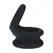 LEVELZ Wide Double O Silicone Dual-Loop Ring M Black - Enhanced Support