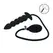 LEVELZ Silicone Inflatable Beaded Plug Black 12 cm Adjustable Size