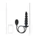 LEVELZ Silicone Inflatable Beaded Plug Black 12 cm Adjustable Size