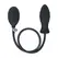 LEVELZ Silicone Inflatable Plug Black - Ribbed, Adjustable Size, 15 cm