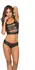 Mapale Slashed Top Wet Look Crop Tank S/M crni, provokativan dizajn sa trakama