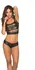 Mapale Slashed Crop kratki top M/L crni wet look sa provokativnim trakama