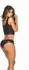 Mapale Slashed Crop kratki top M/L crni wet look sa provokativnim trakama