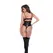 Rock Star Cincher bodi S/M podesivi wet look crni dizajn