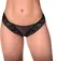 Leg Avenue Lace & Mesh gaćice M/L crne, elegantan klasičan stil