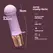 Crushious Mellow Puff Mini Wand u boji lavande, 10 modova vibracije, 11 cm
