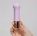 Crushious Mellow Puff Mini Wand u boji lavande, 10 modova vibracije, 11 cm