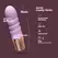 Crushious Mellow Bubbles mini vibrator lavanda 11cm silikon USB