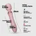 Crushious Jinx Dual Wand masažer od grejanog silikona u boji Rose Wine 21cm