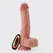 Crushious Inviktus Vibe vibrator od tečnog silikona sa potiskivanjem i rotacijom 20cm boja kože