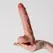 Crushious Inviktus Vibe vibrator od tečnog silikona sa potiskivanjem i rotacijom 20cm boja kože