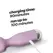 Crushious Wanderlust Mini Wand masažer Lilac, kompaktni silikon, 10 modova vibracije