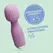 Crushious Wanderlust Mini Wand masažer Lilac, kompaktni silikon, 10 modova vibracije