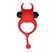 Crushious Daemon vibrirajući silikonski prsten crveni 10 modova 12.5cm