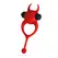 Crushious Daemon vibrirajući silikonski prsten crveni 10 modova 12.5cm