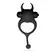 Crushious Daemon Vibrating Silicone Ring Black 12.5 cm Adjustable