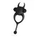 Crushious Daemon Vibrating Silicone Ring Black 12.5 cm Adjustable