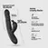 Crushious Lapin intimni vibrator zec sa potiskom crni 21.5cm USB