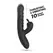 Crushious Lapin intimni vibrator zec sa potiskom crni 21.5cm USB