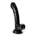 Crushious Hudini fleksibilni dildo od žele materijala 17.5 cm crni sa vakuum postoljem