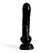 Crushious Hudini fleksibilni dildo od žele materijala 17.5 cm crni sa vakuum postoljem
